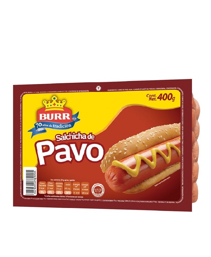 Salchicha de Pavo Burr 400 g
