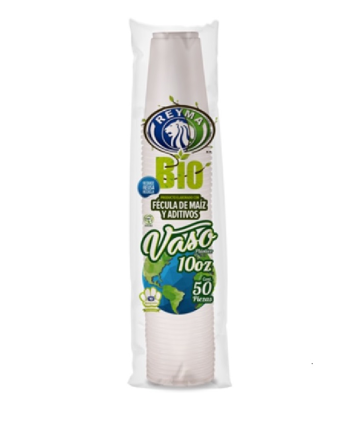 Vaso Plastico 10 Biodegradable C/50 Reyma 1 Paq