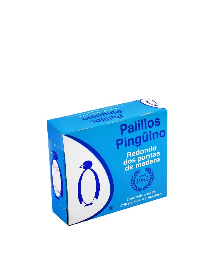 Palillos de Madera 250 pzas Pinguino 1 Paq