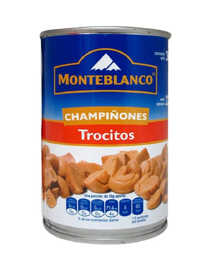 Champiñones en Trocitos Monte Blanco 380 g