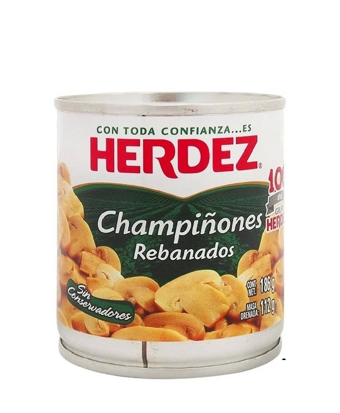 Champiñones Rebanados Herdez 186 g