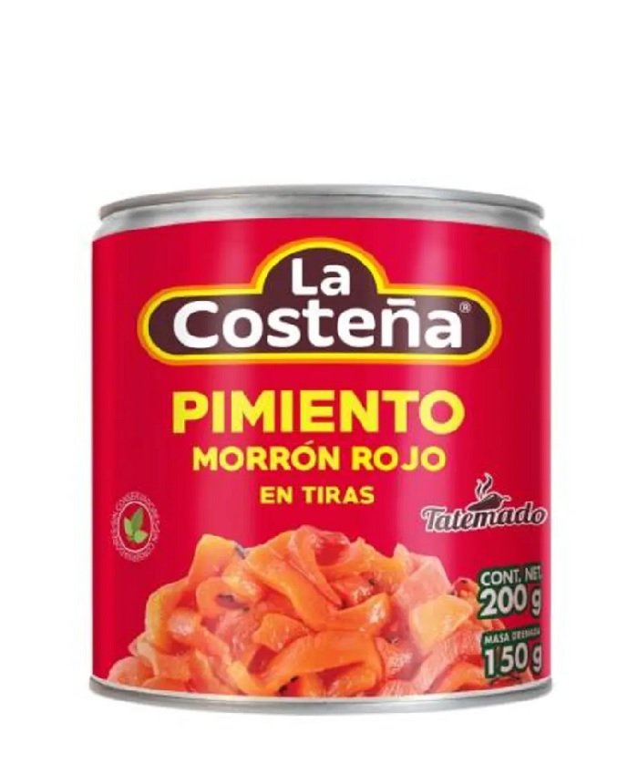Pimiento Morrón Rojo En Tiras La Costeña 200 g