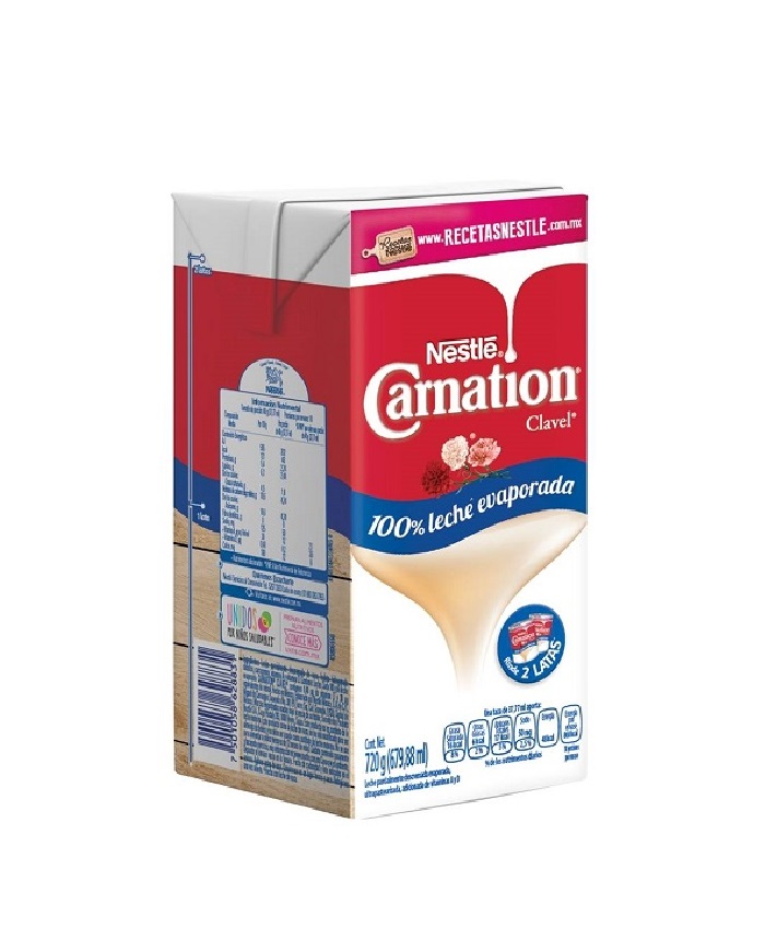 Leche Evaporada Clavel Carnation 720 g