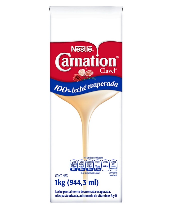 Leche Evaporada Clavel Carnation 1 Kg