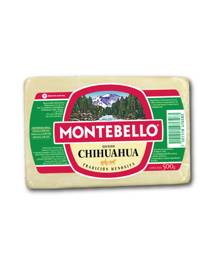 Queso Chihuahua Montebello 500 g